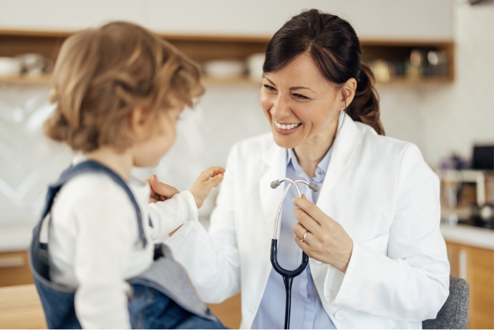 Doctor with child